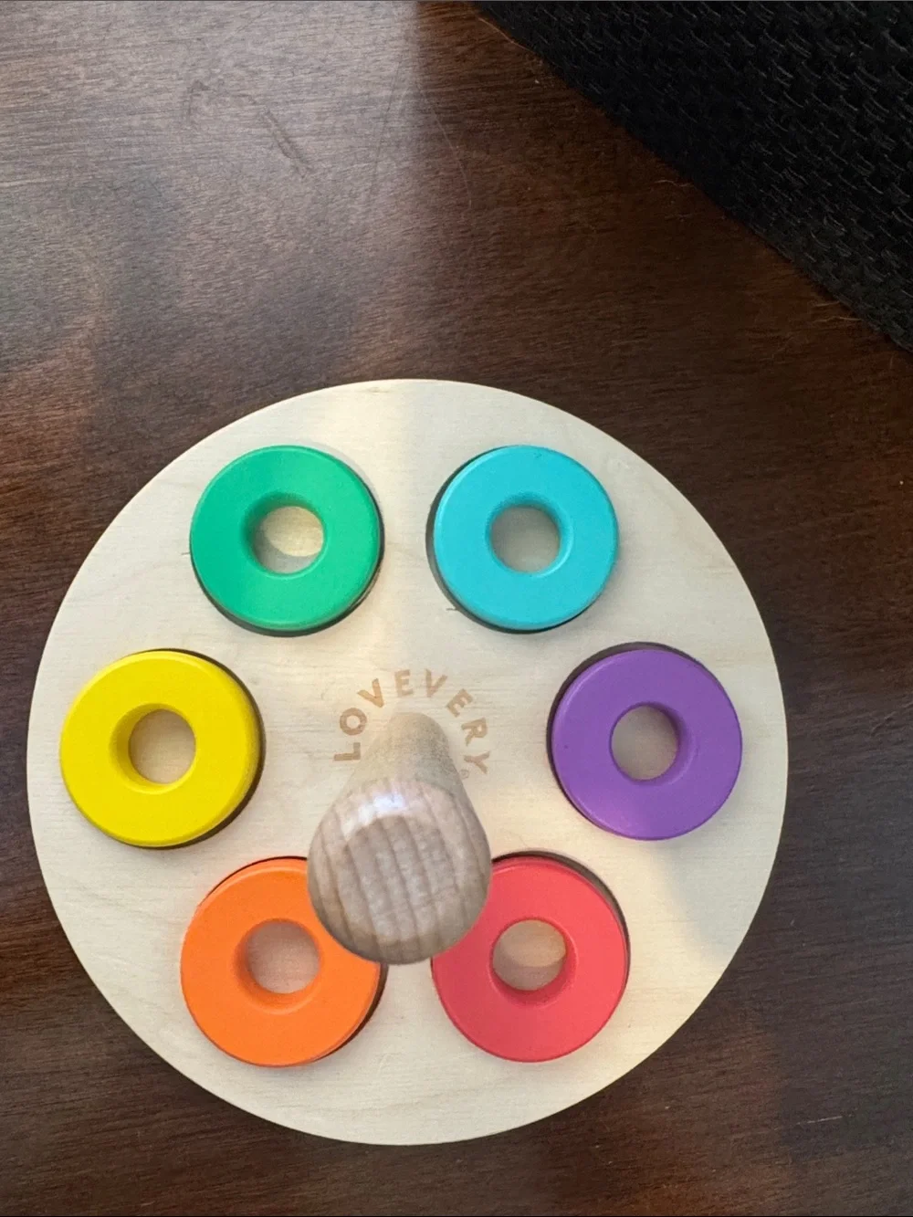 Lovevery flexible ring stacker- Rainbow Colors
